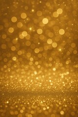 Sparkling champagne glitter background with golden bokeh effects and luxurious shimmer creating celebration design element