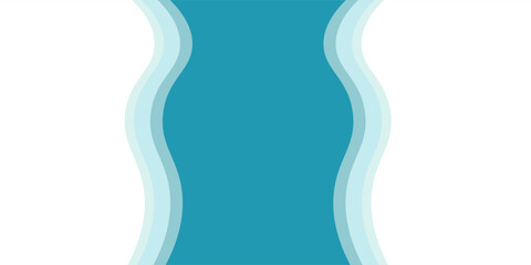 Modern blue wave background design, vector illustration
