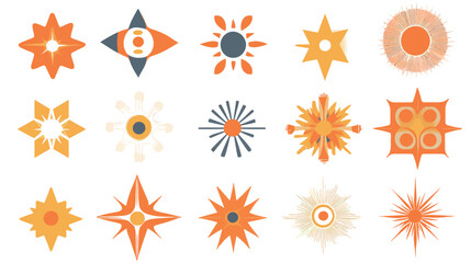 Vector Brutalist Shape Stickers – Geometric Abstract Elements for Modern Minimalist Graphic Design and Creative Visual Projects