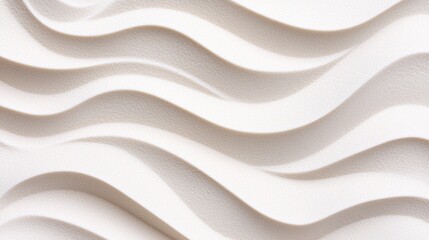 Obraz premium Abstract wavy texture of soft white material