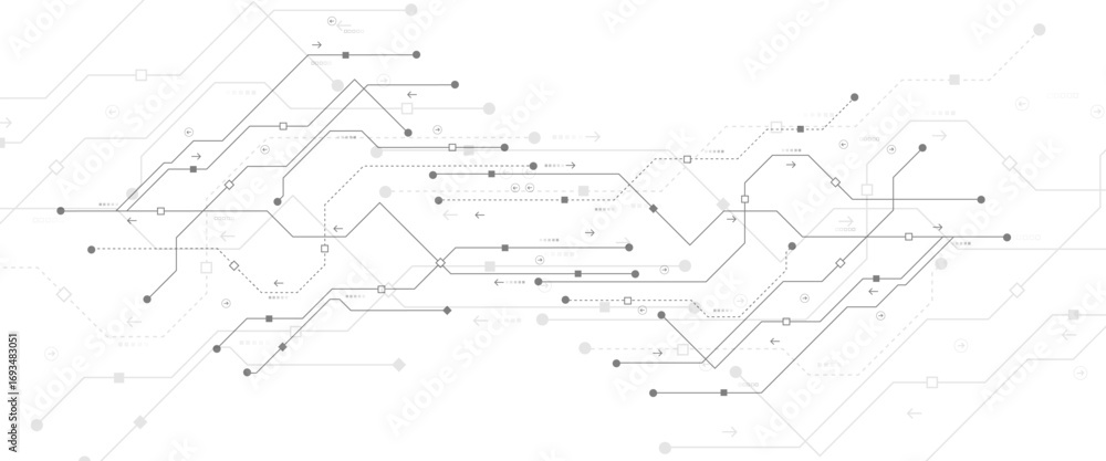 Poster abstract digital technology futuristic internet network speed connection white and blue background. 
