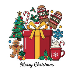 Merry Christmas Festive Holiday Season Decorations