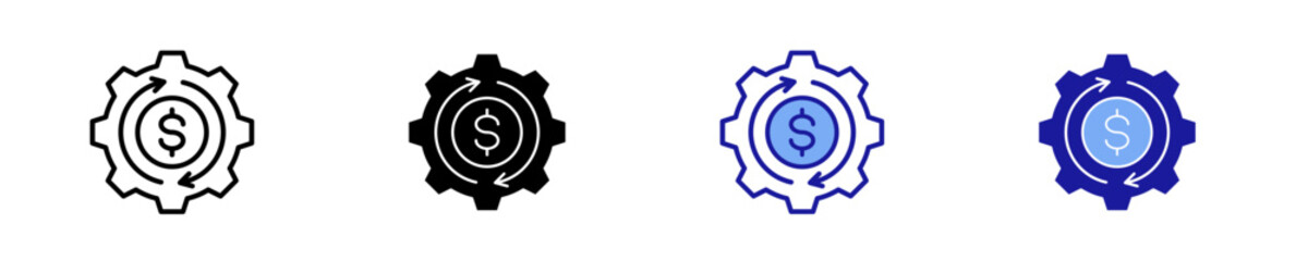 Sales Automation  Icon Set Multiple Style Collection
