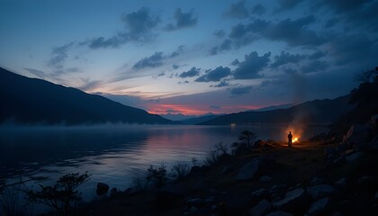 At the edge of twilight… one flame dances, and night begins to dream