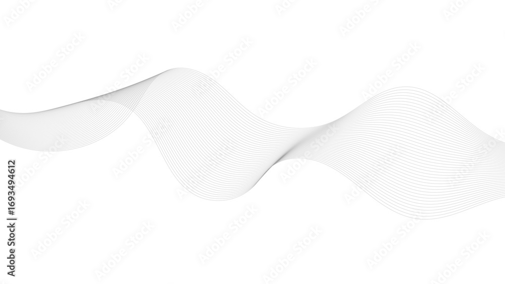 Poster abstract vector background with black wavy lines. abstract wave element for design. digital frequenc