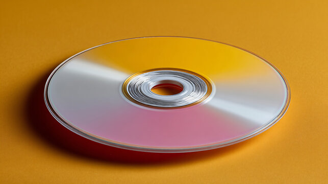 Blank CD-R Spindle on Soft Gradient &mdash; Y2K Tech Banner, Data Backup Ad Mockup