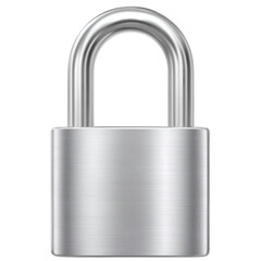 Fototapeta premium Secure your data with this sleek metallic padlock, symbolizing protection and safety for your digital assets.