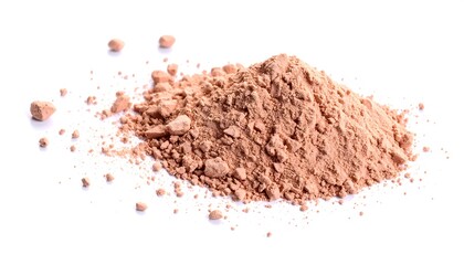 Powder Pile on White Background