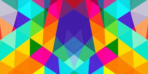 Vibrant geometric shapes in bold colors form a futuristic, minimalist pattern,  graphic,  textile