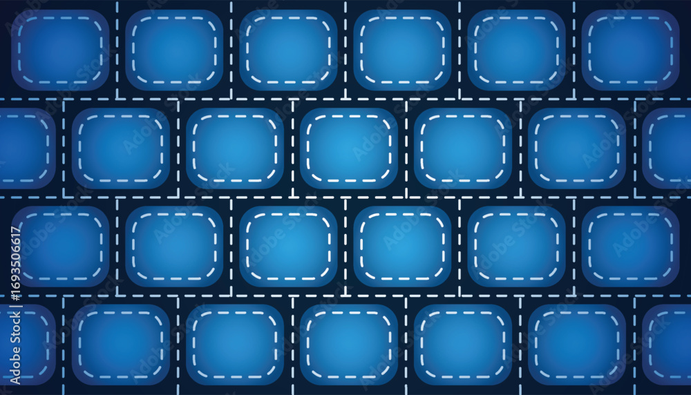 Poster editable fabric block vector background with modern style
