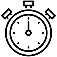 stopwatch icon isolated on white background. vector illustration icon for management