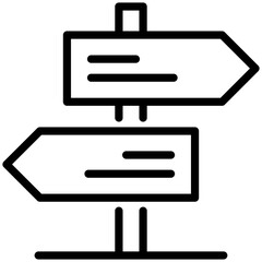 Fototapeta premium road sign icon isolated on white background. vector illustration icon for management
