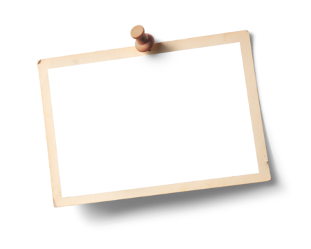 画鋲で留められた、古い写真