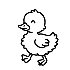 Duck Bird Outline Drawing