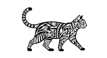 Obraz premium Tribal Cat Design