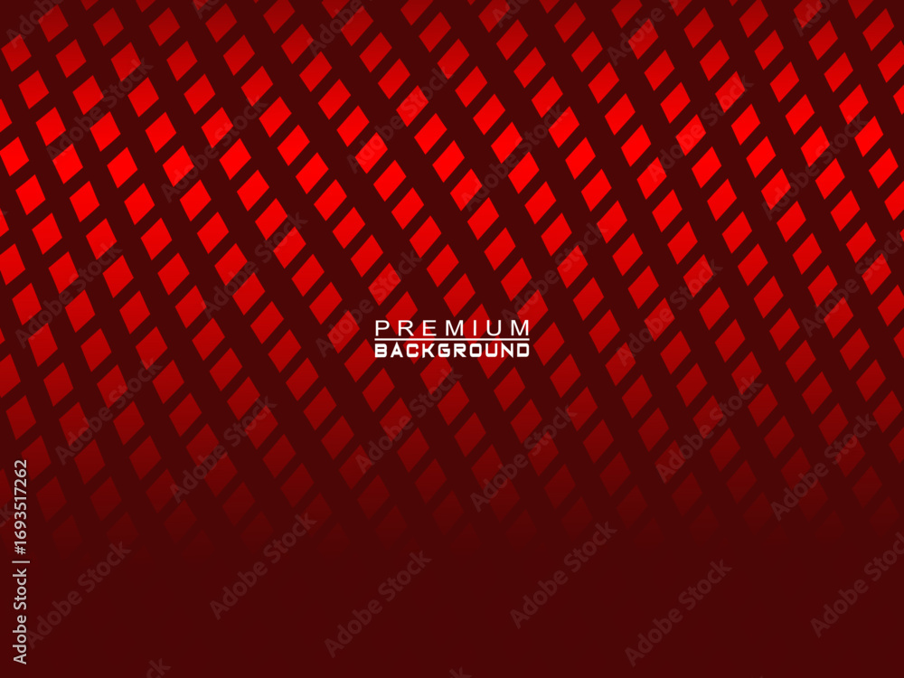 Fototapete dark red abstract vector background with a wavy grid pattern consisting of small rectangular element