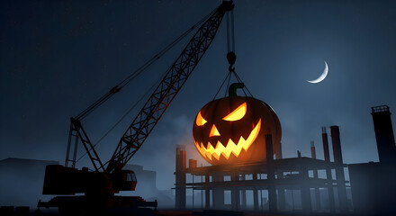  Crane Lifting Giant Jack