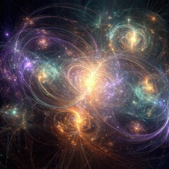 Obraz premium Abstract Colorful Space Nebula