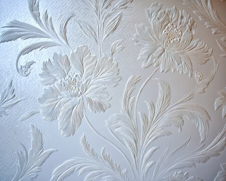 Ornate Floral Etched Glass Pattern - Powered by Adobe