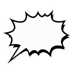 Comic bubble vector