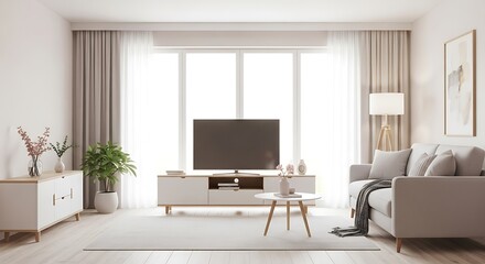 Modern Living Room Interior Design.