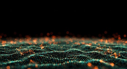 Abstract Digital Network Wave