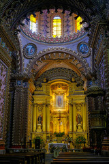 Morelia, Mexico - February 17, 2025: San Diego Church or Sanctuary of Guadalupe in Morelia., Mexico.