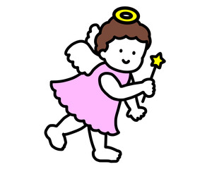 天使　ピンクの子