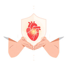Protective Heart Shield – World Patient Safety Day Vector