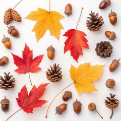 collection of autumn leaves