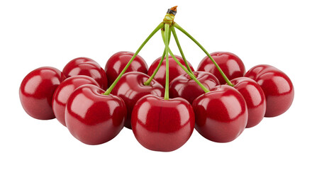 cherries isolated on white