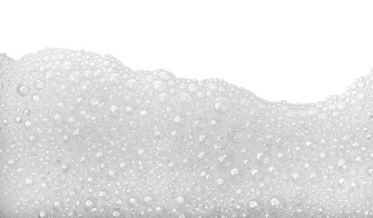 Soap foam or shampoo Soap foam texture or shampoo surface with bubble isolated with clipping path on background.