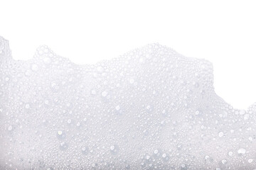 Soap foam or shampoo Soap foam texture or shampoo surface with bubble isolated with clipping path...