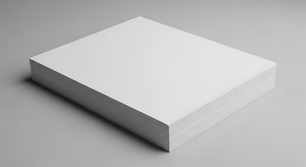 Naklejka premium Blank White Box on Gray Background.