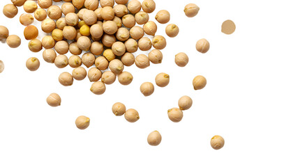 Artistic Representation of Dry Chickpeas Blending into Horizontal Stripes