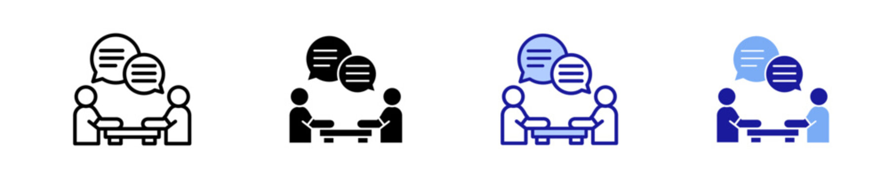 Debriefing  Icon Set Multiple Style Collection