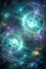 Obraz premium Abstract Colorful Cosmic Space Nebula