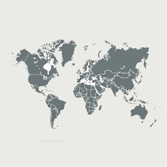 Fototapeta premium world map vector illustration