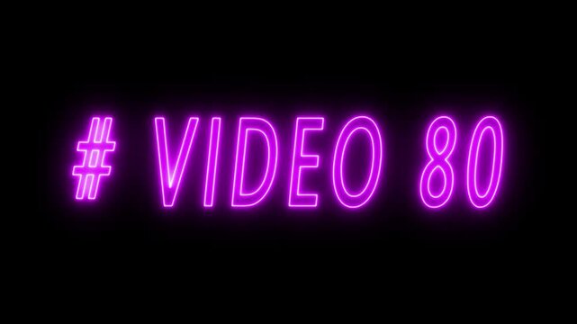 5 Digital Timer, # video 5 neon text is used as video clip. #Video 5 Stylish Intro Effect. HUD user interface with technology stopwatch Digital countdown number animation