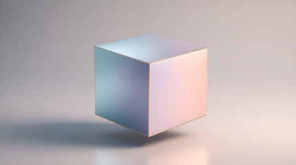 3D render of an open blank cardboard box on a black background