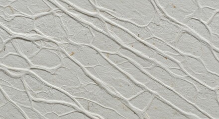 Obraz premium Textured White Paper Background with Subtle Fiber Network Pattern