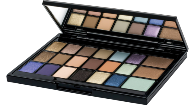 Elegant Eyeshadow Palette with a Variety of Shades for Creative Makeup Looks and Professional Applications