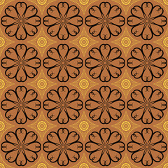seamless pattern with flowers wallpaper background