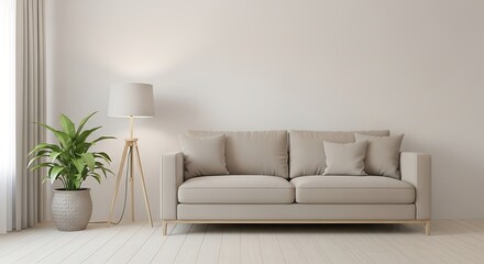 Modern Minimalist Living Room Interior Design.