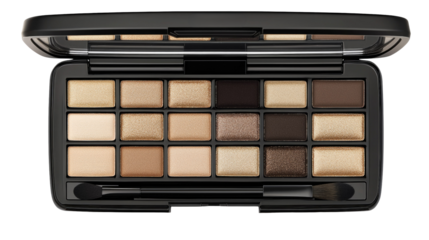 Elegant Neutral Eyeshadow Palette with Rich Shades for Makeup Artistry and Beauty Enthusiasts in Professional Setting