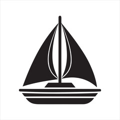 Sailboat Icon Vector Illustration