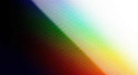 Abstract Gradient Spectrum With Diagonal Light Dispersion Pattern Overlay