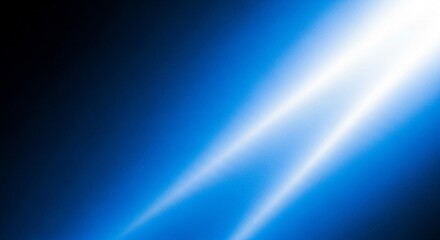 Abstract Blue Light Rays Streaking Across a Dark Background