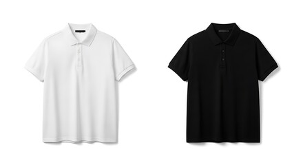 Stylish Polo Shirts in White and Black.