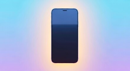 Modern Smartphone on Gradient Background